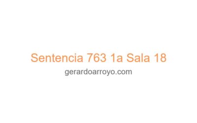 Sentencia 763 1a Sala 18