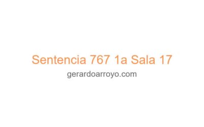 Sentencia 767 1a Sala 17