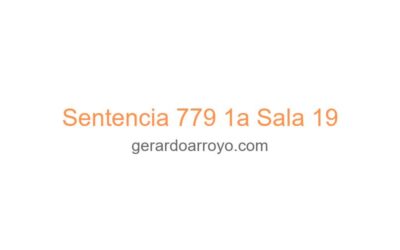 Sentencia 779 1a Sala 19