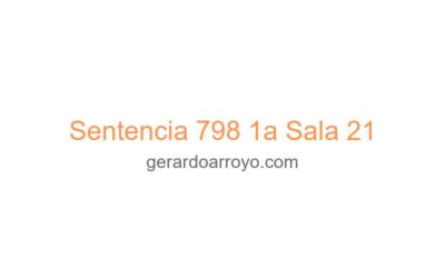 Sentencia 798 1a Sala 21