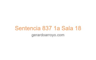 Sentencia 837 1a Sala 18