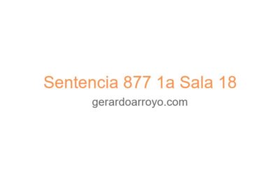 Sentencia 877 1a Sala 18