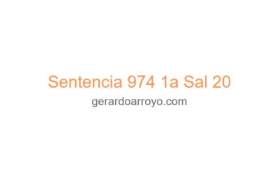 Sentencia 974 1a Sal 20