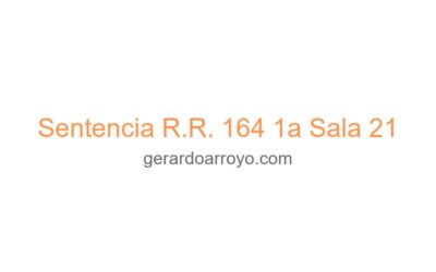 Sentencia R.R. 164 1a Sala 21