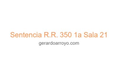 Sentencia R.R. 350 1a Sala 21