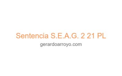 Sentencia S.E.A.G. 2 21 PL