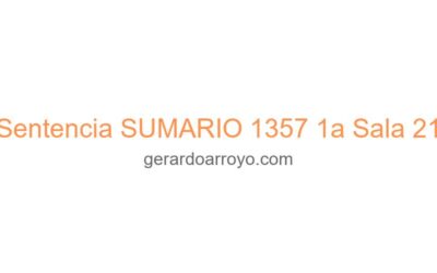 Sentencia SUMARIO 1357 1a Sala 21