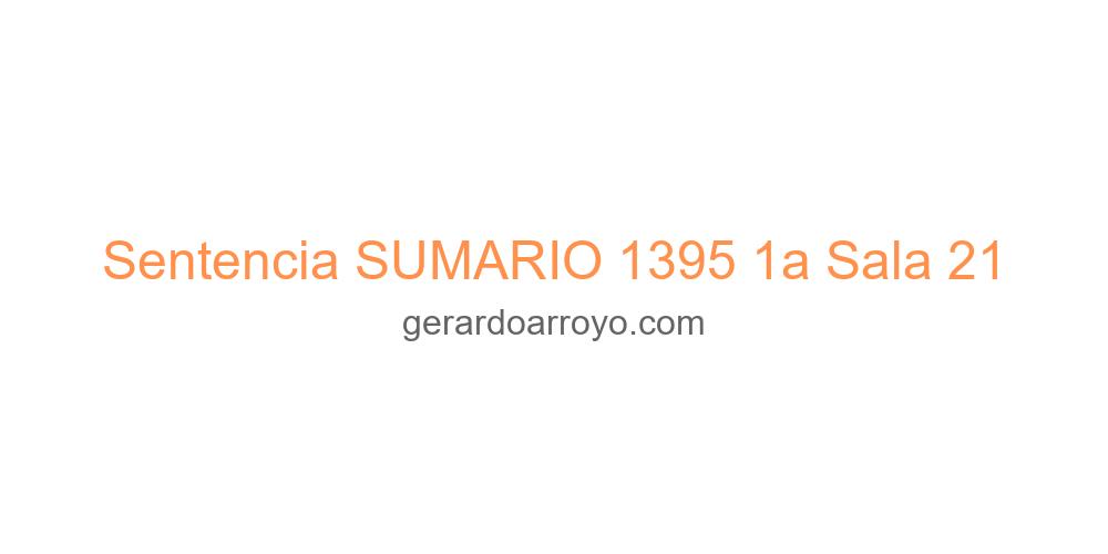 Sentencia SUMARIO 1395 1a Sala 21