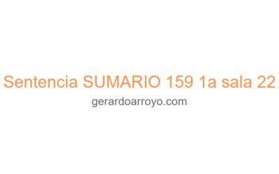 Sentencia SUMARIO 159 1a sala 22