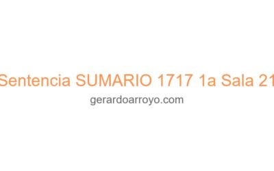 Sentencia SUMARIO 1717 1a Sala 21