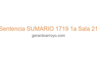 Sentencia SUMARIO 1719 1a Sala 21