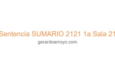 Sentencia SUMARIO 2121 1a Sala 21