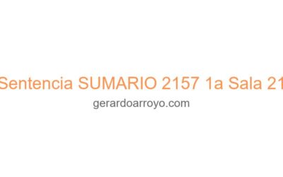 Sentencia SUMARIO 2157 1a Sala 21