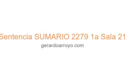 Sentencia SUMARIO 2279 1a Sala 21