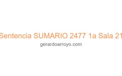 Sentencia SUMARIO 2477 1a Sala 21