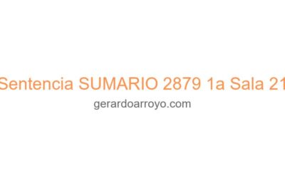 Sentencia SUMARIO 2879 1a Sala 21