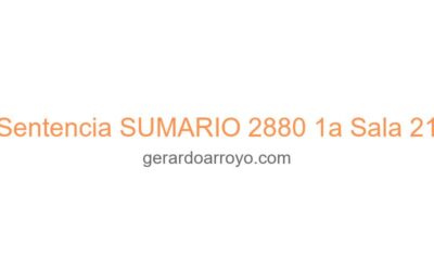 Sentencia SUMARIO 2880 1a Sala 21