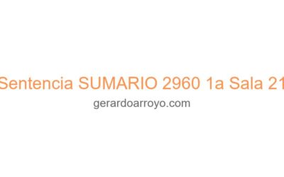 Sentencia SUMARIO 2960 1a Sala 21