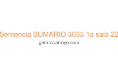 Sentencia SUMARIO 3033 1a sala 22