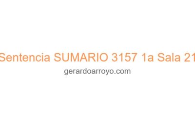 Sentencia SUMARIO 3157 1a Sala 21