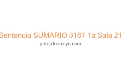 Sentencia SUMARIO 3161 1a Sala 21