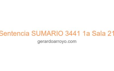 Sentencia SUMARIO 3441 1a Sala 21