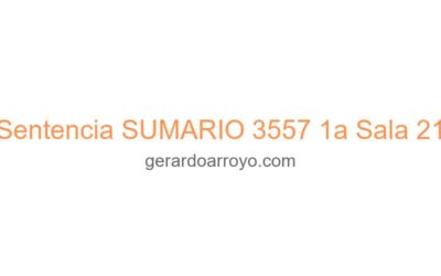 Sentencia SUMARIO 3557 1a Sala 21