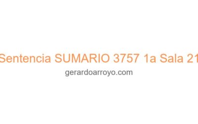 Sentencia SUMARIO 3757 1a Sala 21