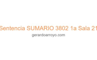 Sentencia SUMARIO 3802 1a Sala 21