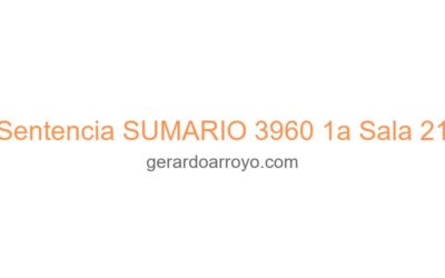 Sentencia SUMARIO 3960 1a Sala 21