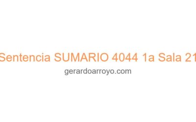 Sentencia SUMARIO 4044 1a Sala 21