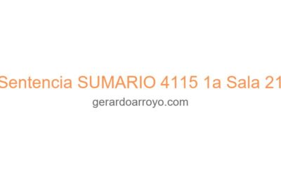 Sentencia SUMARIO 4115 1a Sala 21