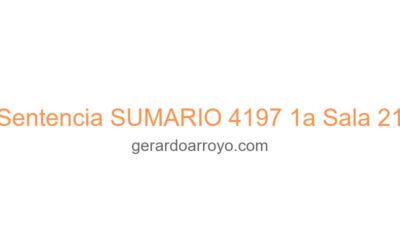 Sentencia SUMARIO 4197 1a Sala 21