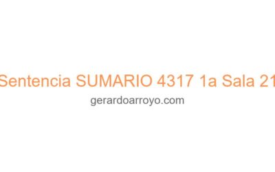 Sentencia SUMARIO 4317 1a Sala 21