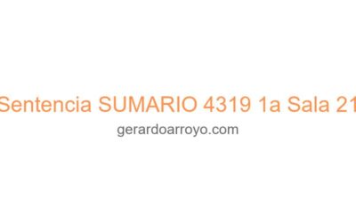 Sentencia SUMARIO 4319 1a Sala 21