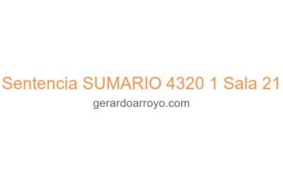 Sentencia SUMARIO 4320 1 Sala 21