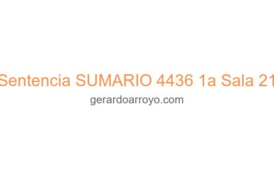 Sentencia SUMARIO 4436 1a Sala 21