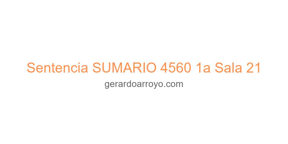 Sentencia SUMARIO 4560 1a Sala 21