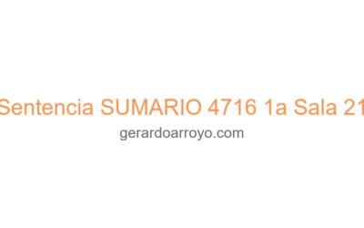 Sentencia SUMARIO 4716 1a Sala 21