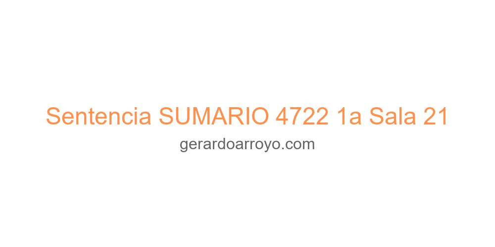 Sentencia SUMARIO 4722 1a Sala 21