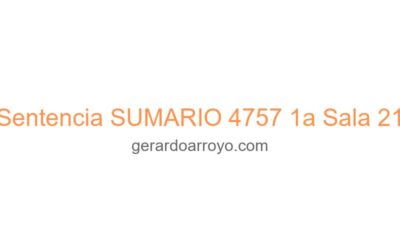 Sentencia SUMARIO 4757 1a Sala 21