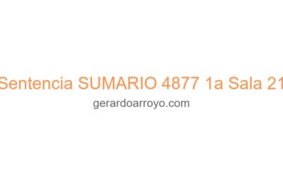 Sentencia SUMARIO 4877 1a Sala 21