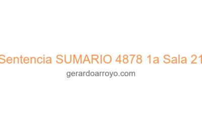 Sentencia SUMARIO 4878 1a Sala 21