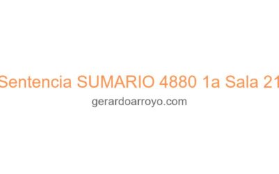 Sentencia SUMARIO 4880 1a Sala 21