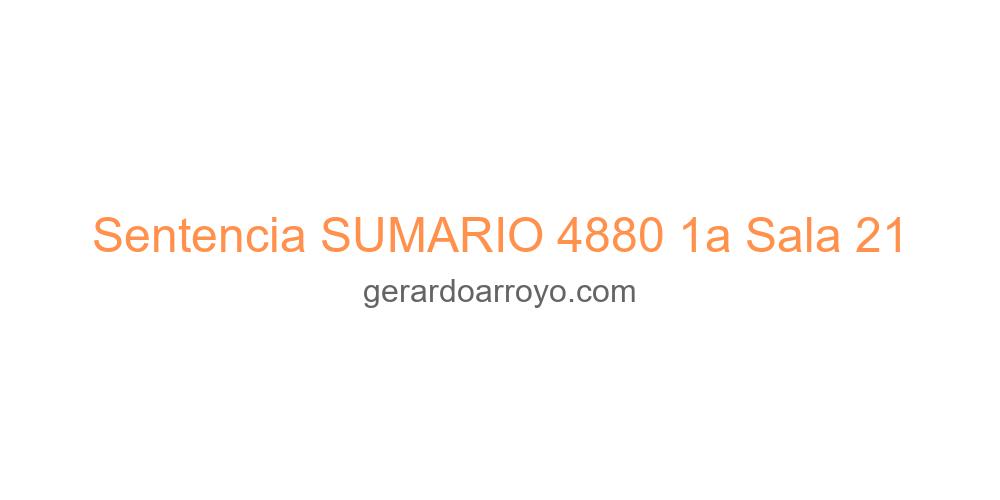 Sentencia SUMARIO 4880 1a Sala 21