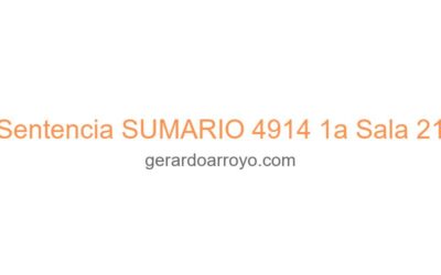 Sentencia SUMARIO 4914 1a Sala 21