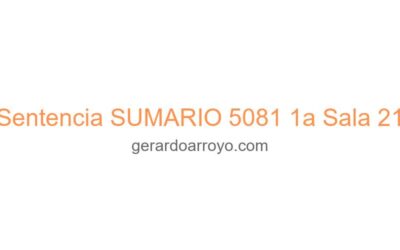 Sentencia SUMARIO 5081 1a Sala 21