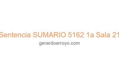 Sentencia SUMARIO 5162 1a Sala 21