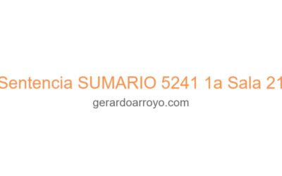 Sentencia SUMARIO 5241 1a Sala 21