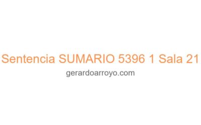 Sentencia SUMARIO 5396 1 Sala 21